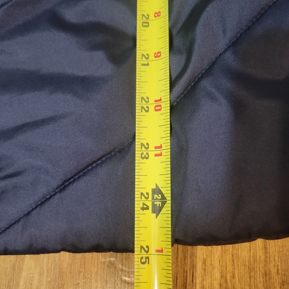 Forever Audrey women's size L navy zip-up vest with multi-colored front panels - Picture 9 of 10